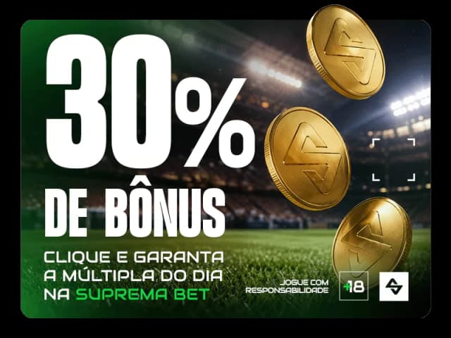 30% de bonus - multiplas