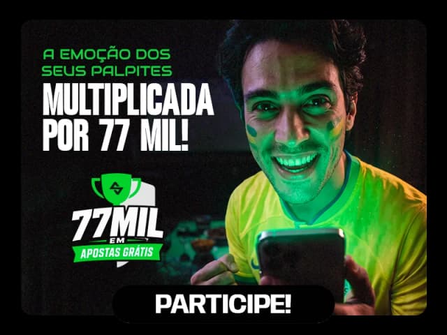 77 MIL POR SEMANA EM APOSTAS GRÁTIS