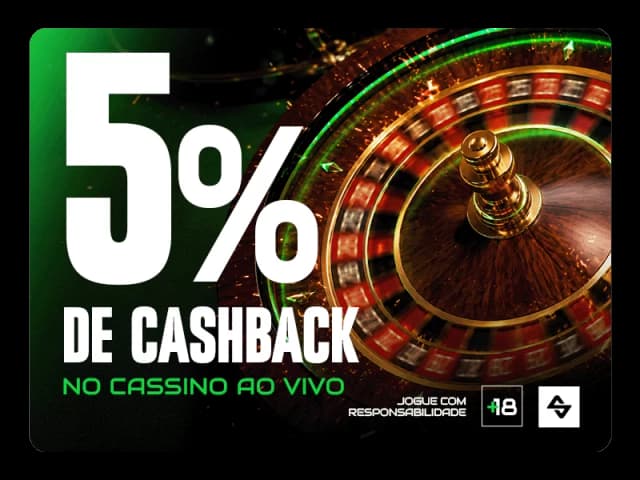 5% de cashback cassino