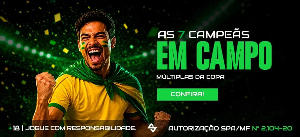 7 Campeãs Mundiais - 77% bônus