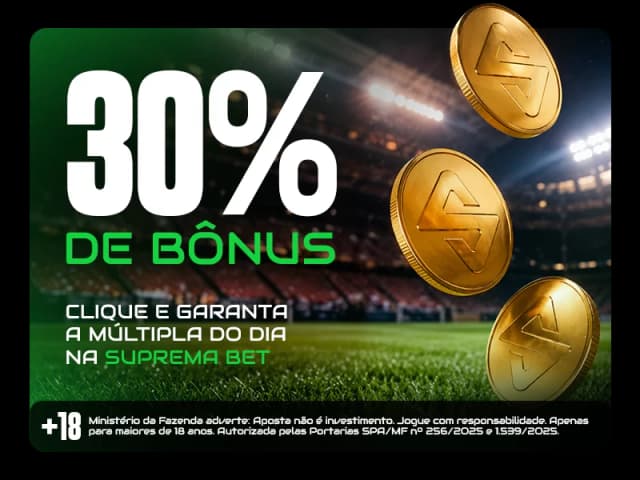 30% de bonus - multiplas